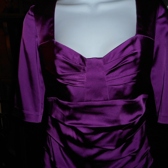 NWT purple Suzi Chin Dress, size 6 - Picture 3 of 8